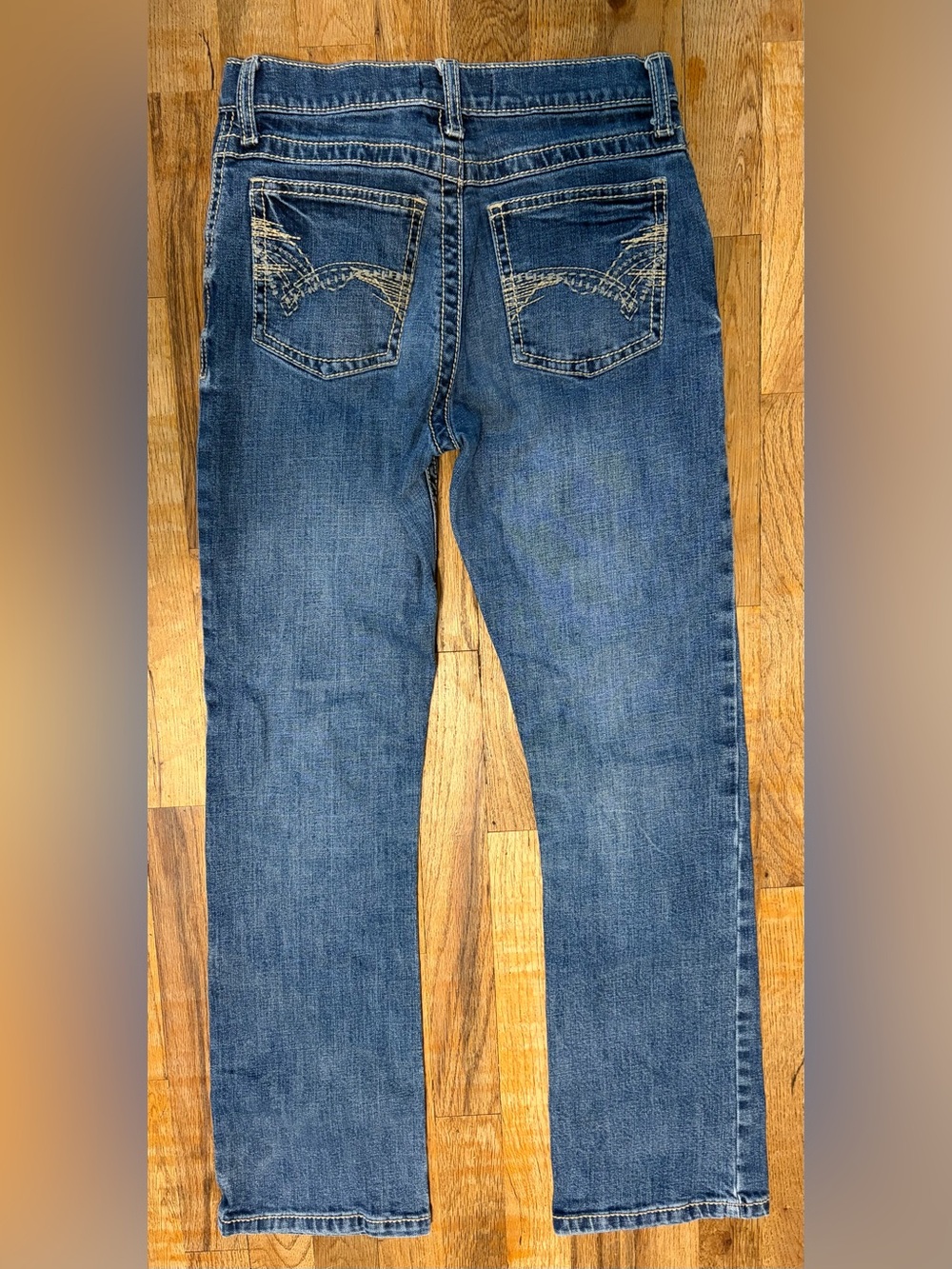 Wrangler 20x Boys Vintage Boot Cut Slim Fit Jeans Size 14 Regular